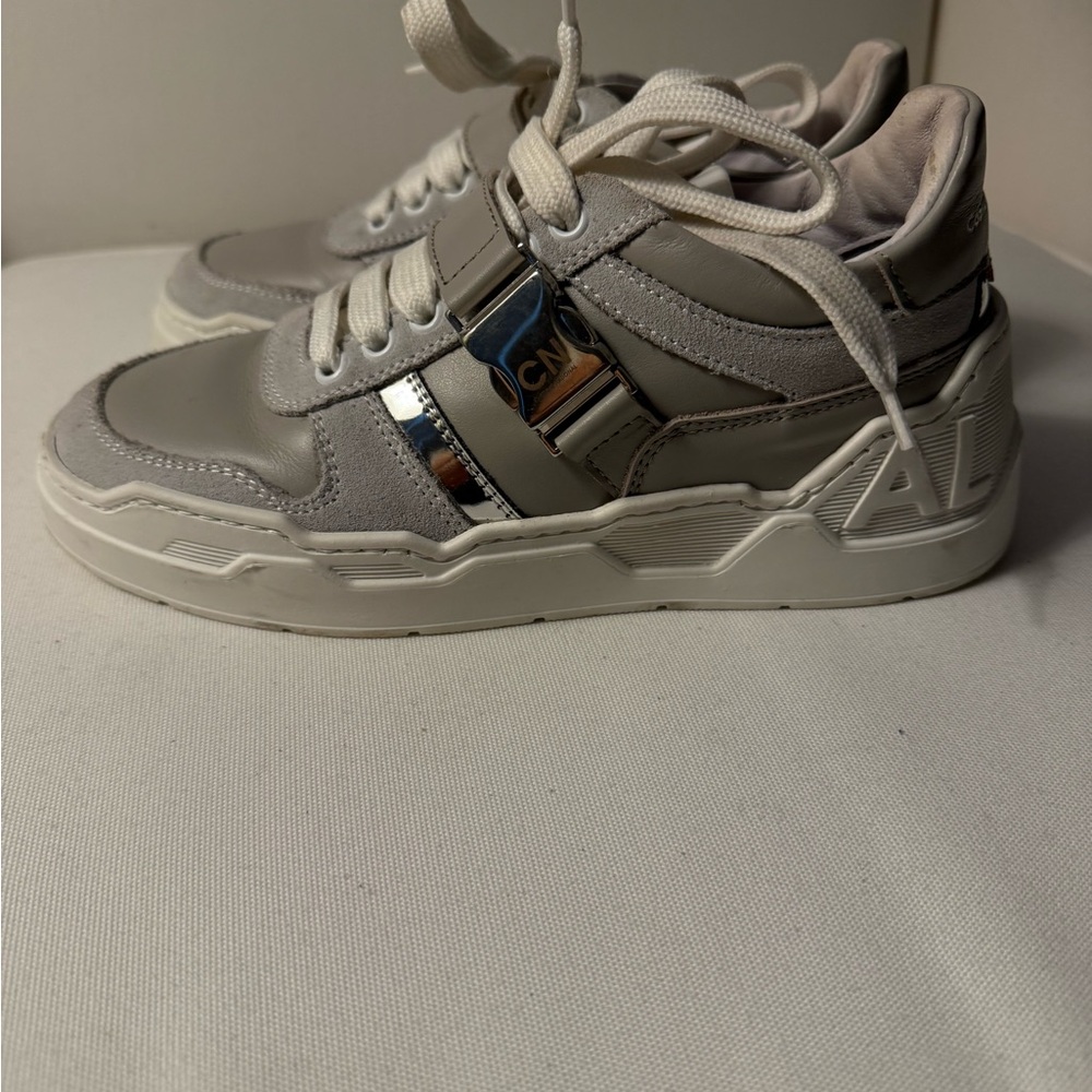 CNC Costume National Gray and White Sneakers